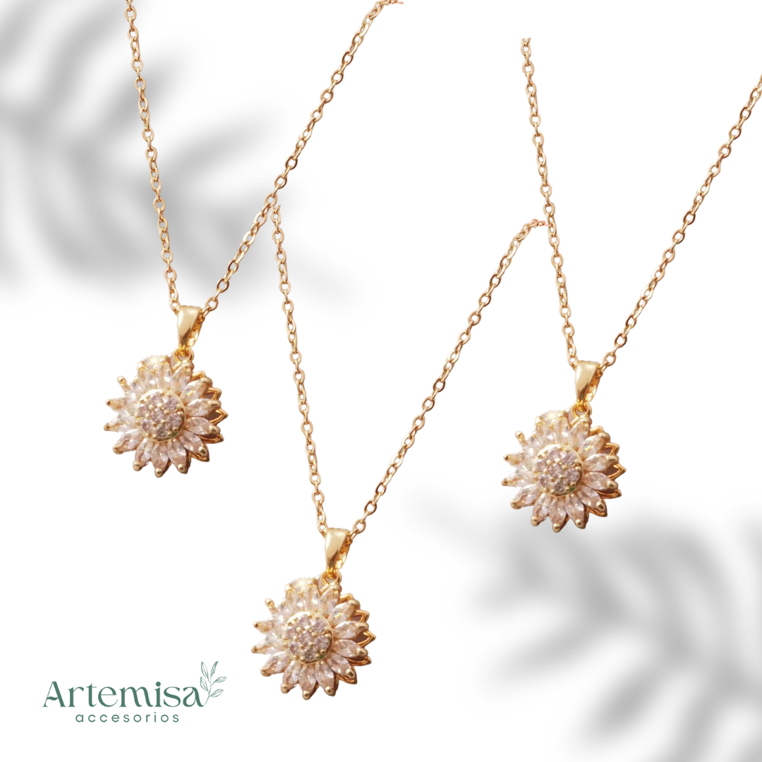 Collar Giratorio de Girasol